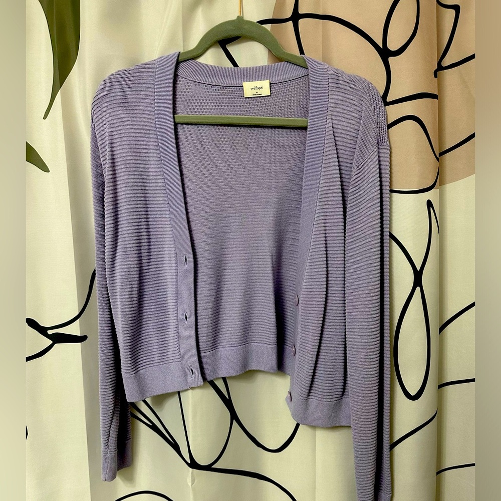 BNWOT Wilfred Cropped Ribbed Cardigan